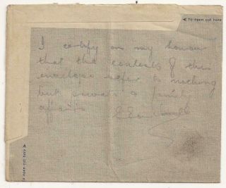 WWII British Letter.  Italy 1944.  Killed in Action 1945.  6th Armoured Division. 3