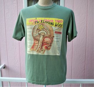 Flaming Lips T - Shirt Vintage Concert Shirt 1994 Ufo’s In China 1990s