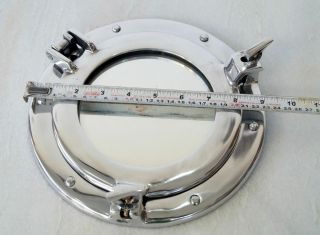 9 " Aluminum Ship Porthole Window Porthole Mirror Nautical Bathroom Wall Decor