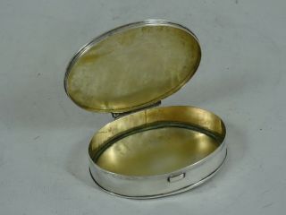 SOLID silver & MOTHER OF PEARL GEORGE III SNUFF BOX,  c1770,  47gm 2