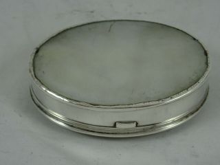 SOLID silver & MOTHER OF PEARL GEORGE III SNUFF BOX,  c1770,  47gm 3