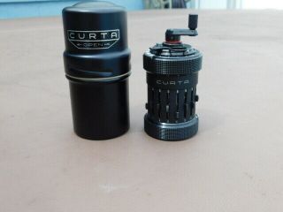 Vintage Curta Calculator Type 1,  No.  51792 Black container 4