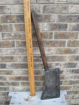 Huge 12 Antique Foster Bros Meat Cleaver Hog Splitter 12 " Blade 29 " Length