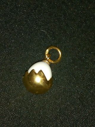 Imperial Russian Egg Faberge Pendant Design Rare Pendant Silver Gilding 24 K