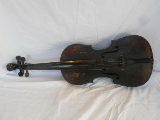 Antique German 19thc Lion Head Violin 4/4,  No Label,  Restoration,  1 Piece Back.