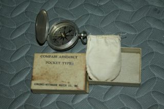 Vintage 1941 Longines - Wittnauer Pocket Compass