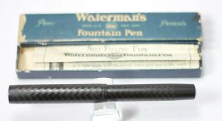 Vintage Waterman 17 Bchr Fountain Pen Eyedropper 7 Nib Rare And Huge Pen