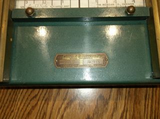 Vintage Morgan Co Chicago Line - O - Scribe Model M711 Sign Print Machine,  Parts 4