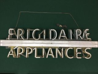 Vintage Neon Frigidaire Appliances Dealer Store Display Advertisement Sign