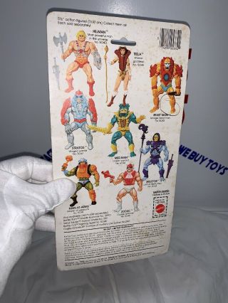 Vintage Masters Of The Universe Faker Carded 8 - Back 1987 He Man Motu 8