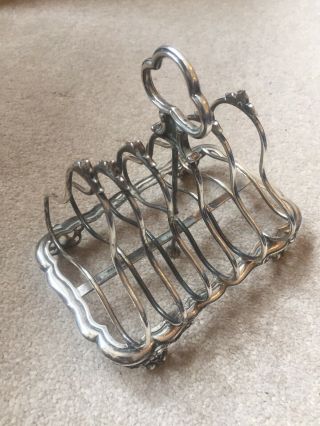 Sterling Silver Toast Rack 300g London 1865