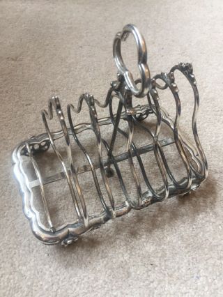 Sterling Silver Toast Rack 300g London 1865 3