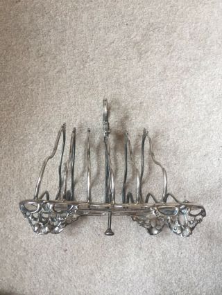 Sterling Silver Toast Rack 300g London 1865 4