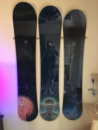Burton Snowboard Alex Grey Tool Rare Set Of 3 Boards