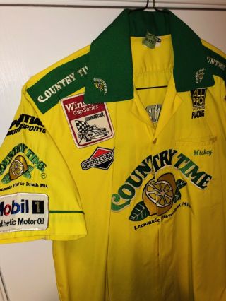 Vintage NASCAR Crew Uniform/Jacket Country Time Lemonade Waltrip Pontiac Bahari 2