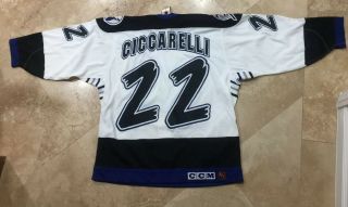 ❤️vintage Tampa Bay Lightning Ciggarelli 9 Ccm Hockey Jersey Swen Sz.  48