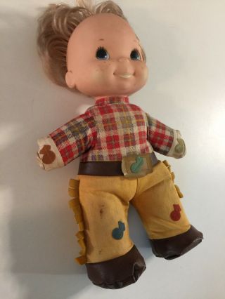 Vintage Cowboy Doll Mattel “Bucky” Musical Toy Squeeze Love Notes 1974 3