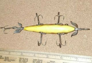 Antique Heddon Dowagiac Minnow 150 Lure L - Rig GE Old Tackle Box Bait 5