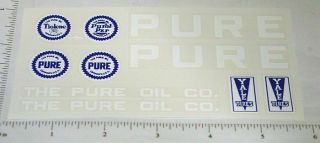 Metalcraft Pure Oil Tanker Truck Sticker Set Mc - 005