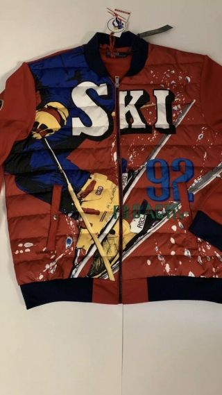 Vintage Polo Ralph Lauren Ski 92 Active Sz Large Stadium 1992 Snow Beach Pwing