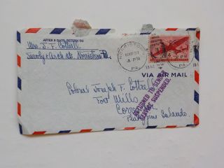 WWII Letter 1942 Worried Filipino Girls Ft.  Mills Philippine Islands Corregidor 2