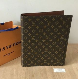 Louis Vuitton Rare 4 Ring Gm Notebook Binder Planner Agenda Cover 12 1/2 " X 10 "
