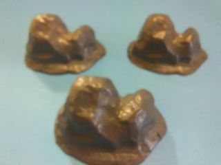 Vintage Marx Boulders - 2 Large and 3 Small for Fort Apache Playsets 5