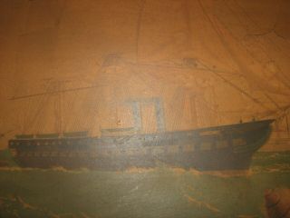 1868 marine sign atlantic iron ships civil war ironclad rare print 3