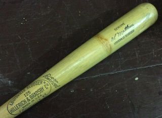Vtg Ca.  50s 60s Ed Mathews H&b 125 Louisville Slugger Em3 33 " Baseball Bat Hof