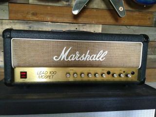 Vintage Marshall Mosfet Lead 100 3210 Guitar Amplifier Head - Made In England
