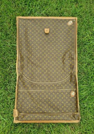 Rare - Authentic Vintage Louis Vuitton Monogram Luggage Garment Bag Designer Lv