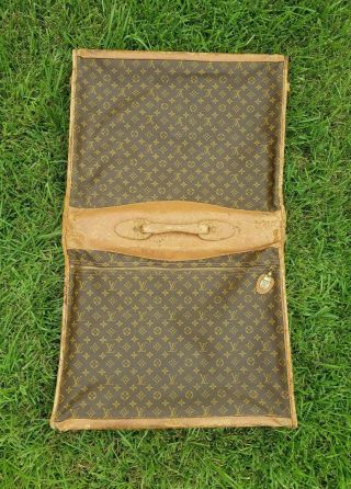 RARE - Authentic Vintage Louis Vuitton Monogram Luggage Garment Bag Designer LV 4