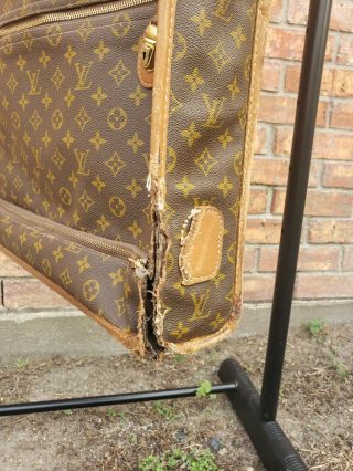 RARE - Authentic Vintage Louis Vuitton Monogram Luggage Garment Bag Designer LV 9