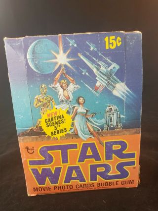 Vintage 1977 Topps Star Wars Fifth (5th) Series Full Wax Box / 36 Packs
