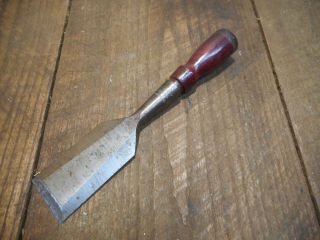 L4235 - Vintage Stanley No.  750 Woodworking Bevel Edge Socket Chisel 2  Wide
