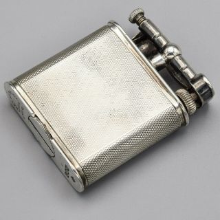 Vintage Dunhill Sterling Silver Lift Arm Lighter Pat 390107 65.  7 Grams