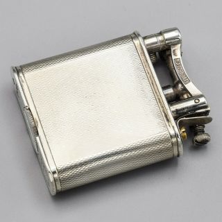 Vintage Dunhill Sterling Silver Lift Arm Lighter PAT 390107 65.  7 Grams 2