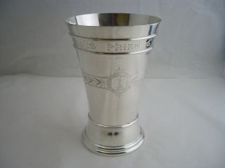 Large Victorian Silver Beaker - Birm 1887 - Frederick Elkington - 7oz