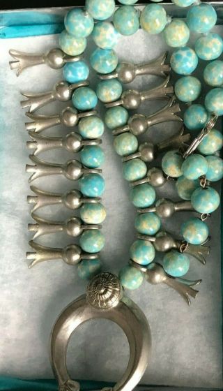 Vintage Kenneth Jay Lane Squash Blossom Necklace Signed