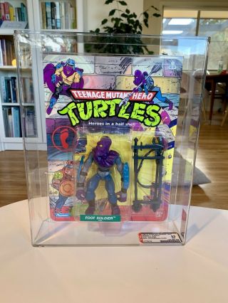 TMNT Hero Turtles 1988 1989 FOOT SOLDIER AFA 85 Rare 10 Back Highest Grade In  9