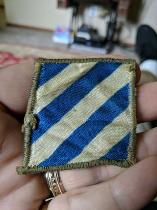 Wwii Us Army Italian Made 3rd Division Patch