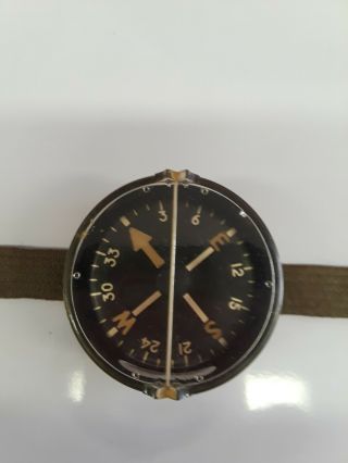 Vintage WWII U.  S.  Army Military Non - Liquid L - 1 Wrist Compass Field Gear WW2 5