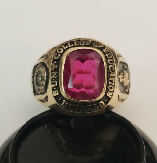 Vintage 10k Yellow Gold Suny School Of Education Class Ring