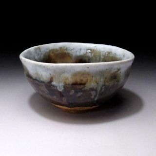 VM6: Vintage Japanese Pottery Tea Bowl,  Seto Ware,  Artistic glazes,  WABI SABI 2