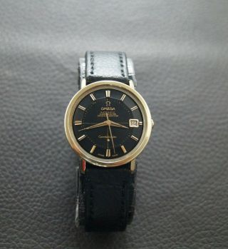 Vintage Omega Constellation Pie Pan Gold & Steel Automatic Cal.  561 Ref.  168.  004