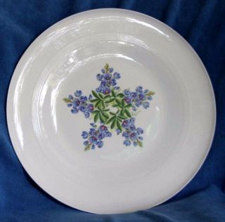 Vintage Cavitt Shaw 126d Texas Centennial Dallas 1936 Bluebonnet Dinner Plate