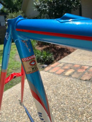 56cm Eddy Merckx MX - Leader Bike Frameset Vintage 90 Columbus MAX tubes 5
