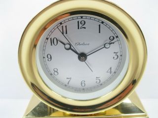 Chelsea Mantle Clock SOLID BRASS metal Constitution Nautical Elegance 10