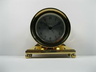 Chelsea Mantle Clock SOLID BRASS metal Constitution Nautical Elegance 11