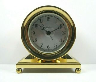 Chelsea Mantle Clock Solid Brass Metal Constitution Nautical Elegance